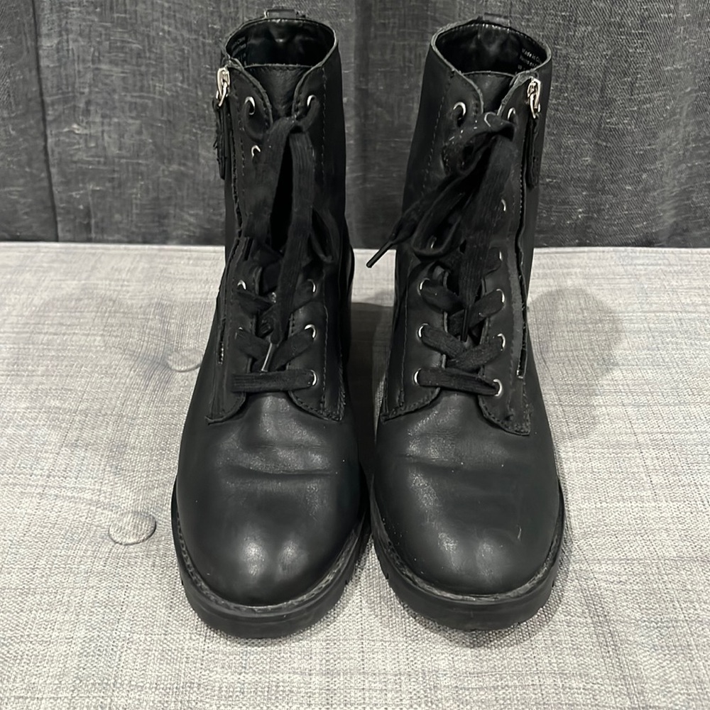 ALDO HEELED COMBAT BOOTS